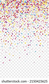 Multicolored Geometric Background Transparent Vector. Round Summer Frame. Bright Paper. Rainbow Polka Surprise. Dot Happiness Design.