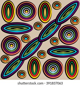 Multicolored geometric background. Vector.