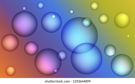 Multicolored geometric circle abstract background. For business presentations wallpaper, flyer, cover. Vector illustration