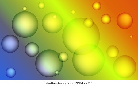 Multicolored geometric circle abstract background. For business presentations wallpaper, flyer, cover. Vector illustration