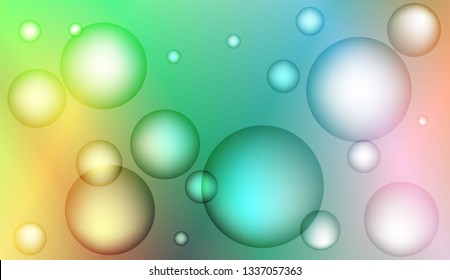 Multicolored geometric circle abstract background. For business presentations wallpaper, flyer, cover. Vector illustration
