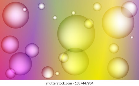 Multicolored geometric circle abstract background. Design for cover page, poster, banner of websites. Vector illustration