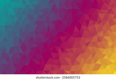 multicolored Geometric ice texture. Abstract low poly background