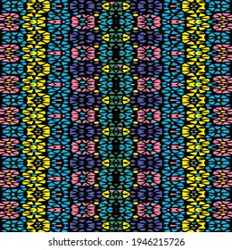 Multicolored geometric mosaic vector pattern