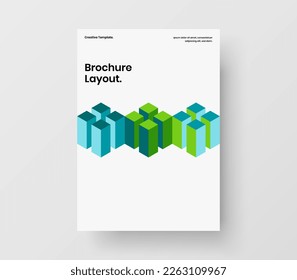 Diseño de portada de libro de patrones geométricos multicolor. Ilustración de diseño de vectores de banner Vivid.
