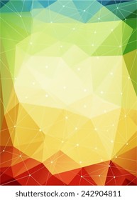 MultiColored geometric pattern. Warmen Farben