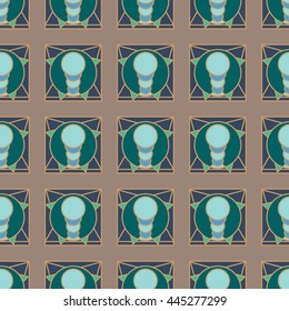 Multicolored geometric traditional seamless pattern.