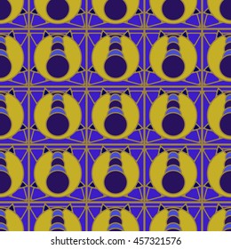 Multicolored geometric traditional seamless pattern.