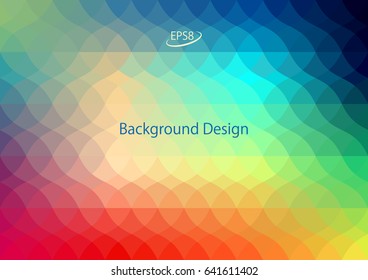 Multicolored Geometric Wavy Background. Modern Vector Illustration without Transparency.