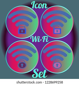 Multicolored geometric weave www simple suite Wi-Fi.