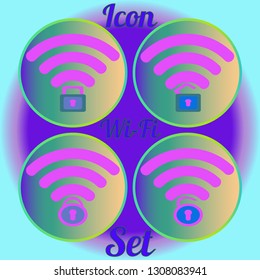 Multicolored geometric weave www simple suite Wi-Fi.