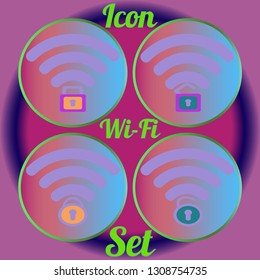Multicolored geometric weave www simple suite Wi-Fi.