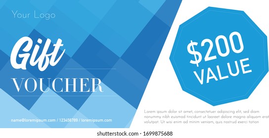 Multicolored Gift Voucher Card Designs 