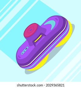 Multicolored glass cleaning robot. flat vector illustration.