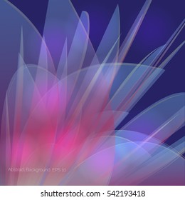 Multi-colored gradient flower. Vector illustration