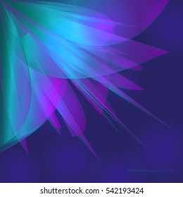 Multi-colored gradient flower. Vector illustration