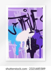 multicolored graffiti background with letters, bright colored lettering tags in the style of graffiti street art. Vector illustration set
