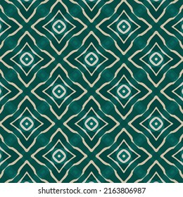 Multicolored graphic pattern with ornament