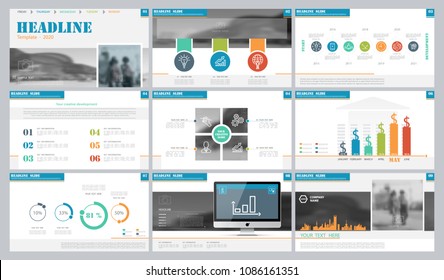 Multi-colored, gray, elements of infographics, black, background. The best sets of presentation templates.Presentation,leaflet and flyer,corporate report,marketing, advertising,supernova,annual report
