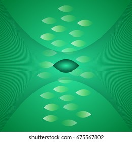 Multicolored green lines on green mesh color gradient