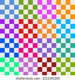 Multicolored grid pattern for background. Grift wrapping paper. Print background. Fabric pattern.