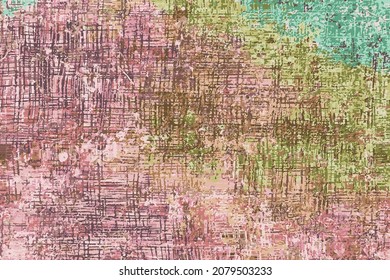 Multicolored grunge background. Abstract texture of old surface.