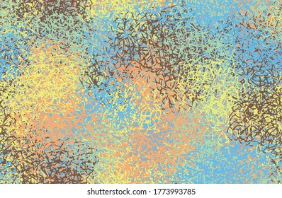 Multicolored grunge background. Seamless abstract texture. A chaotic repeating pattern. Pop art handmade art