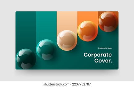 Ilustración vectorial de diseño de la letra de mano multicolor. Nuevo diseño de volante de esferas 3D.