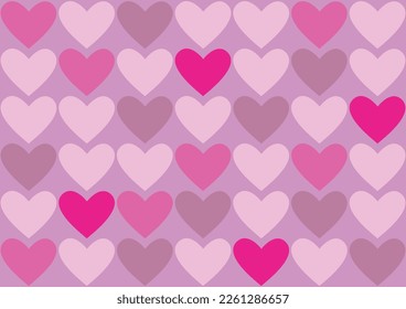Multi-colored heart backgrounds are classic and easy on the eyes.