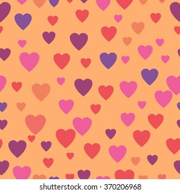 multicolored hearts. Seamless texture. background 