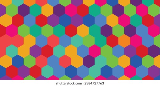 multicolored hexagon shaped background vektor