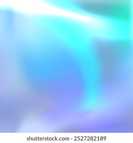 Multicolored Holographic background with iridescent surface. Textured mockup for stickers, tags, labels and tags. Wallpaper for design with gradient effect.