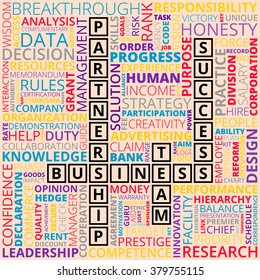 Multicolored horizontal and vertical placed business and finance related words on light background. Abstract business and finance words concept. Business and finance related words background