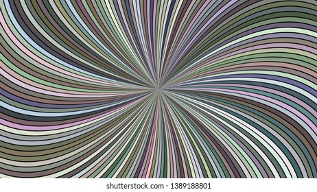Multicolored hypnotic abstract spiral ray burst stripe background - vector illustration
