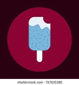 Multicolored ice cream icon - vector.