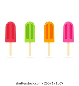 Multicolored ice cream vector collection