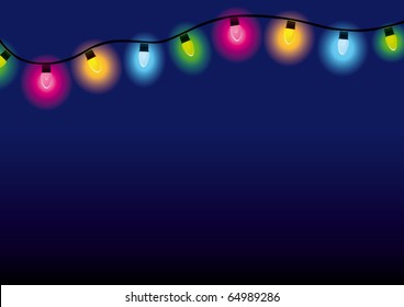 Multicolored lamp festive