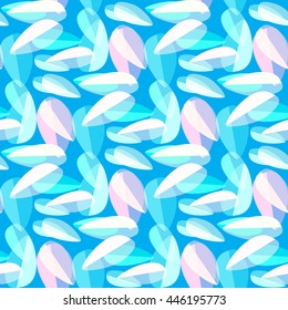 Multicolored leaves on a bright background seamless pattern.