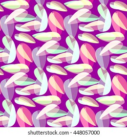 Multicolored leaves on a bright background seamless pattern.