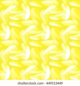 Multicolored leaves on a bright background seamless pattern.
