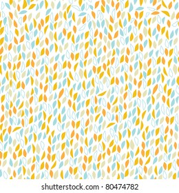 Multicolored leaves seamless pattern