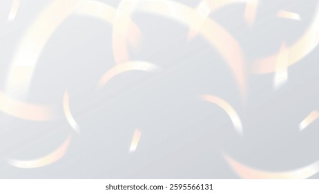 Multicolored light effect and zigzag ribbons and flare transparent effects.
