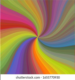 Multicolored light spreading in a beautiful retro style. For backgrounds, banners, cards or messages - vector