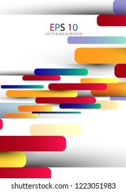 Multicolored linear background. Horizontal lines.
