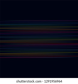 Multicolored lines. Colorful lines horizontal background Illustration
