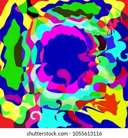 multi-colored lines mixed together