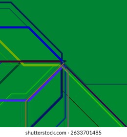 Multicolored lines on a bright background. Abstract colorful geometric pattern of lines. Abstract scheme of movement of different types of transport. Vector illustration
