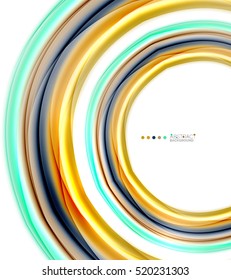 mehrfarbige Linien auf weißem, abstraktem Motion-Konzept. Vektorgrafik