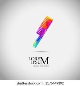 Multicolored logo comb