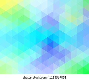 Multicolored low poly illustration consist of triangles. Pattern for your design. Geometric background in origami style